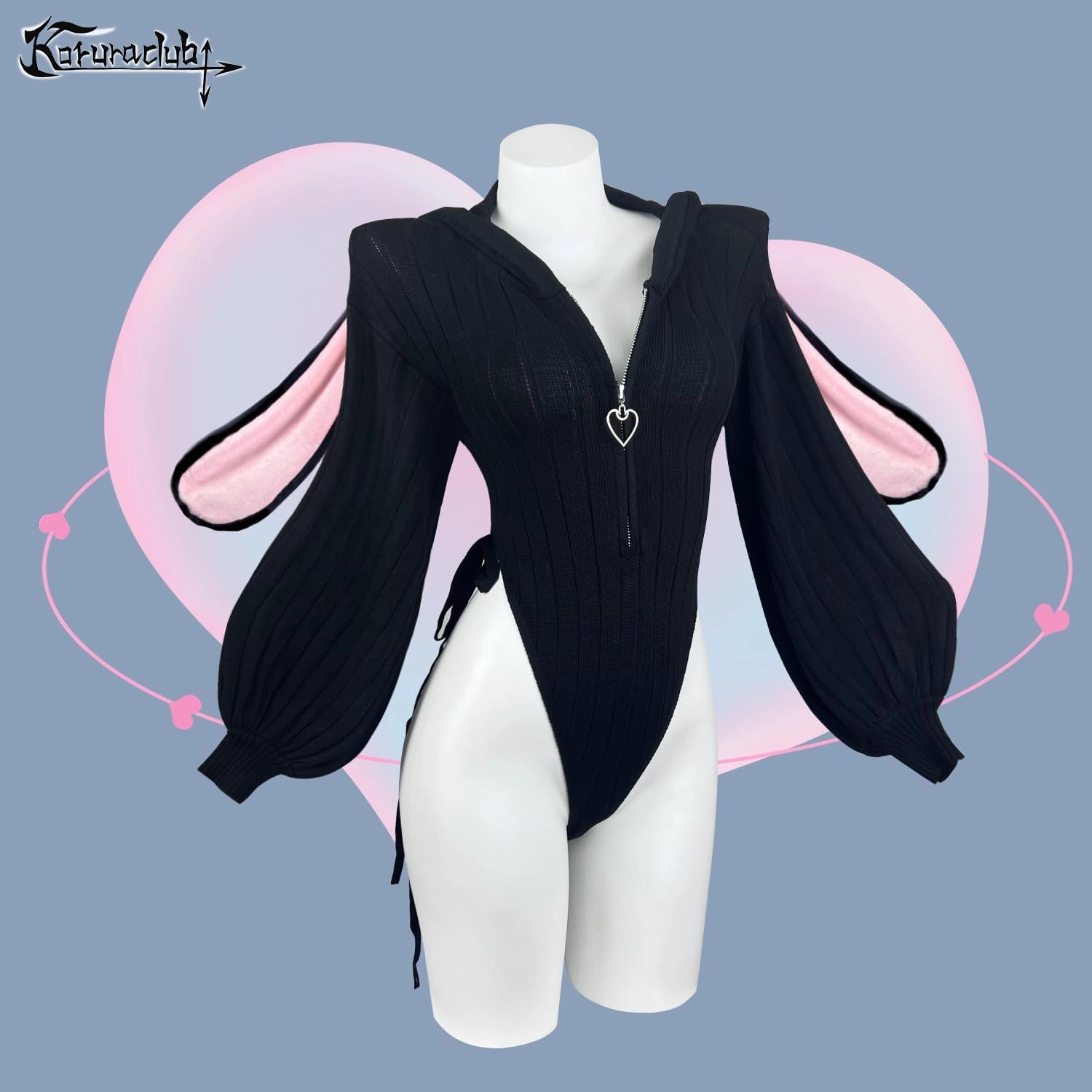 KORURACLUB Cosplay Sexy Bunny Outfit (3-Piece Set) Cosplay lingerie for women Animal Costumes Bunny Bodysuit