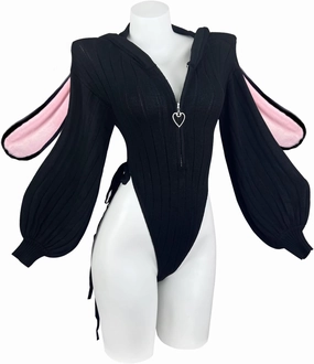 KORURACLUB Cosplay Sexy Bunny Outfit (3-Piece Set) Cosplay lingerie for women Animal Costumes Bunny Bodysuit