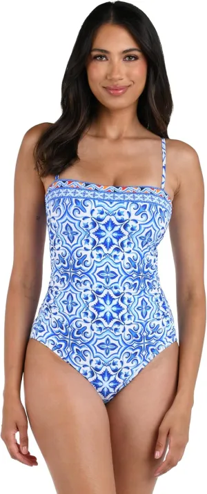La Blanca Women's High Neck One Piece Swimsuit