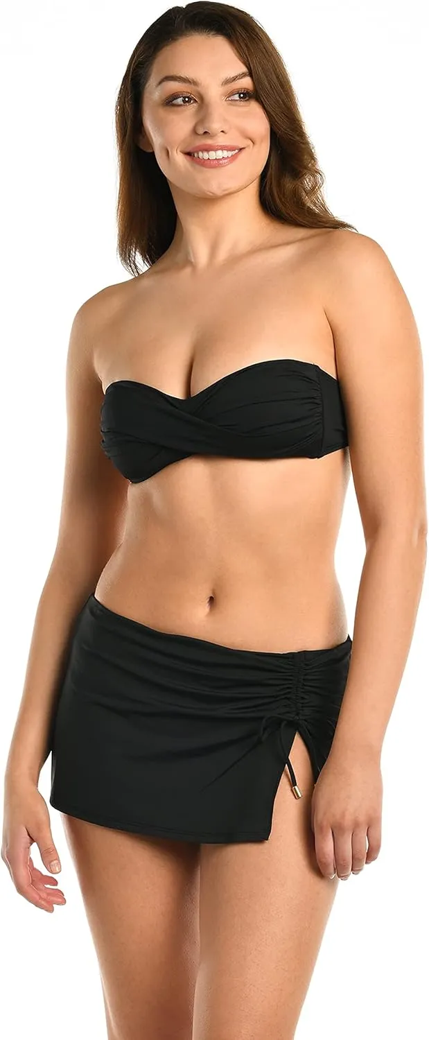 La Blanca Women's Standard Island Goddess Bandeau Bikini Swimsuit Top