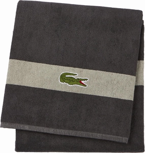 Lacoste Logo Bath Towel, 100% Cotton, 650 GSM, 30"x52", Cliff
