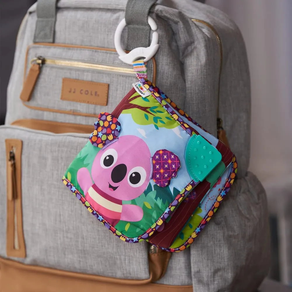 Lamaze Walla Walla the Koala Storytime, Clip on Pram and Pushchair Newborn Baby Toy, Clip and Go Toy, Sensory Toy for Babies with Colours and Sounds, Development Toy for Boys and Girls Aged 0 Months  