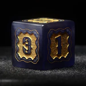 LANGWEI Role Playing Dice, Pretty Purple Opal D&D Dice Set, Dungeons and Dragons Polyhedral Dice Set for Table Games, TRPG, Creative Gifts