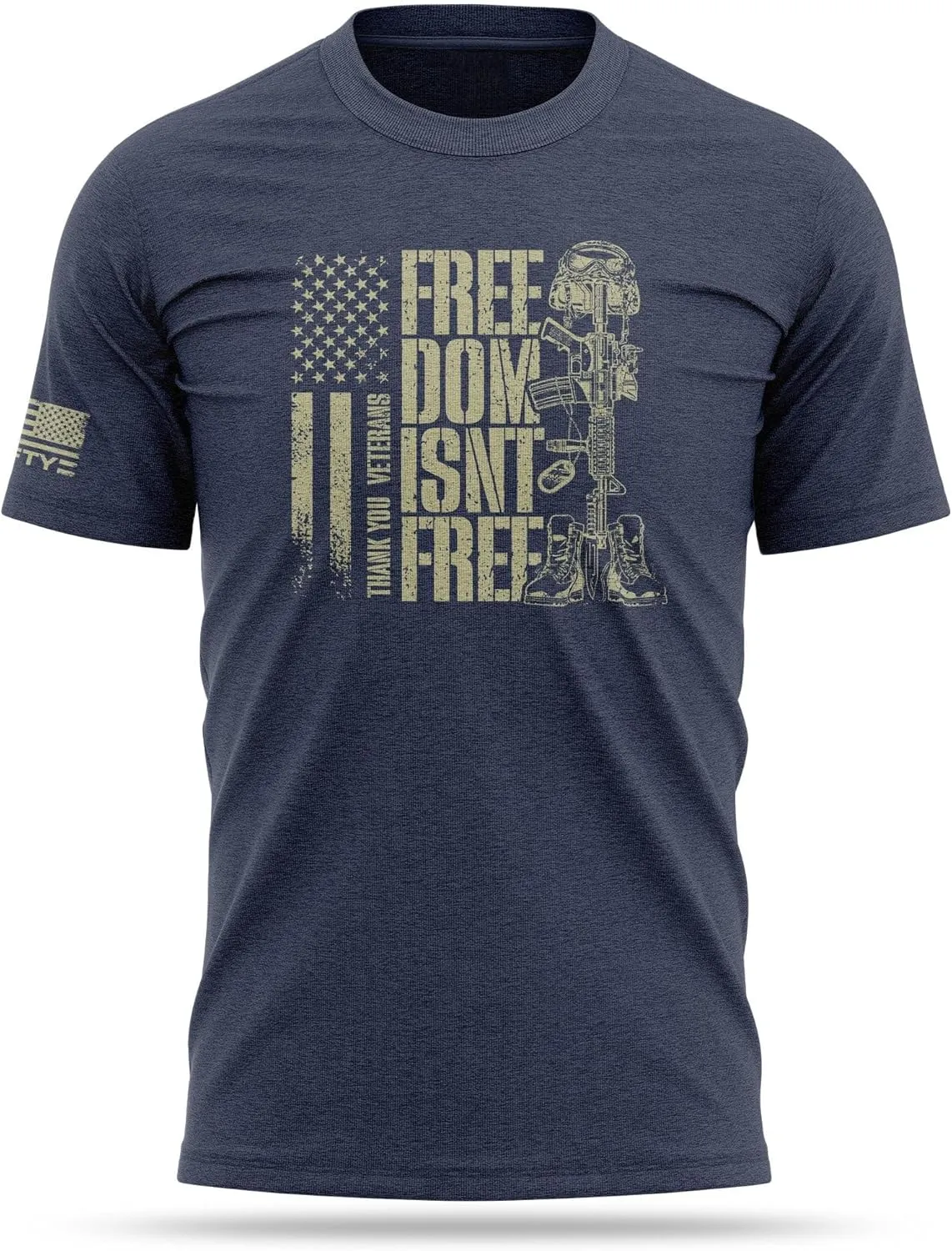 Legacy of The Brave Cotton Short Sleeve Patriotic Cotton Blend Tee | USA-Inspired Durable Shirt | Ultra Soft Comfort.