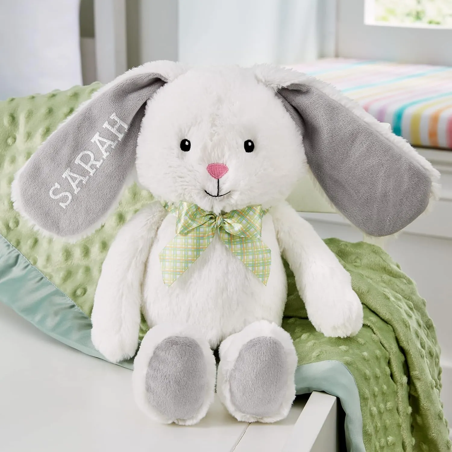 Let's Make Memories Personalized Hop 'N' Cuddle Plush Bunny - Easter Bunny for Kids