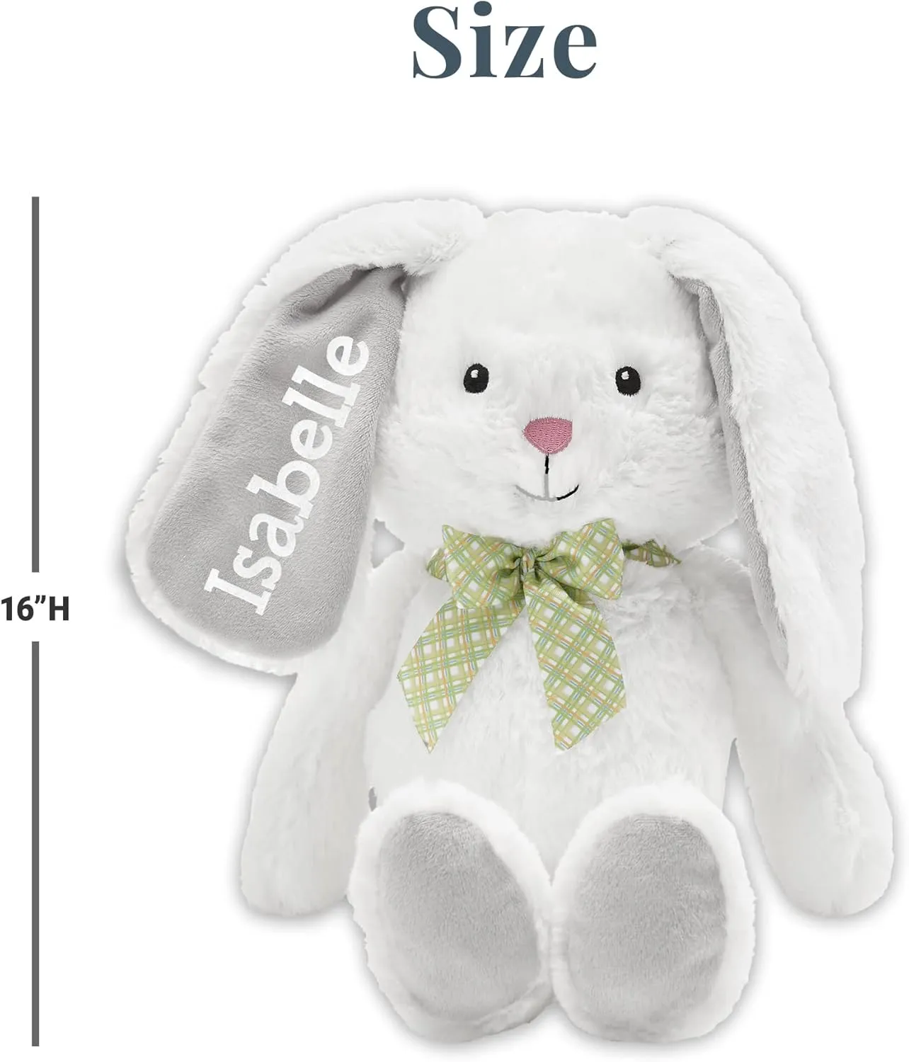 Let's Make Memories Personalized Hop 'N' Cuddle Plush Bunny - Easter Bunny for Kids