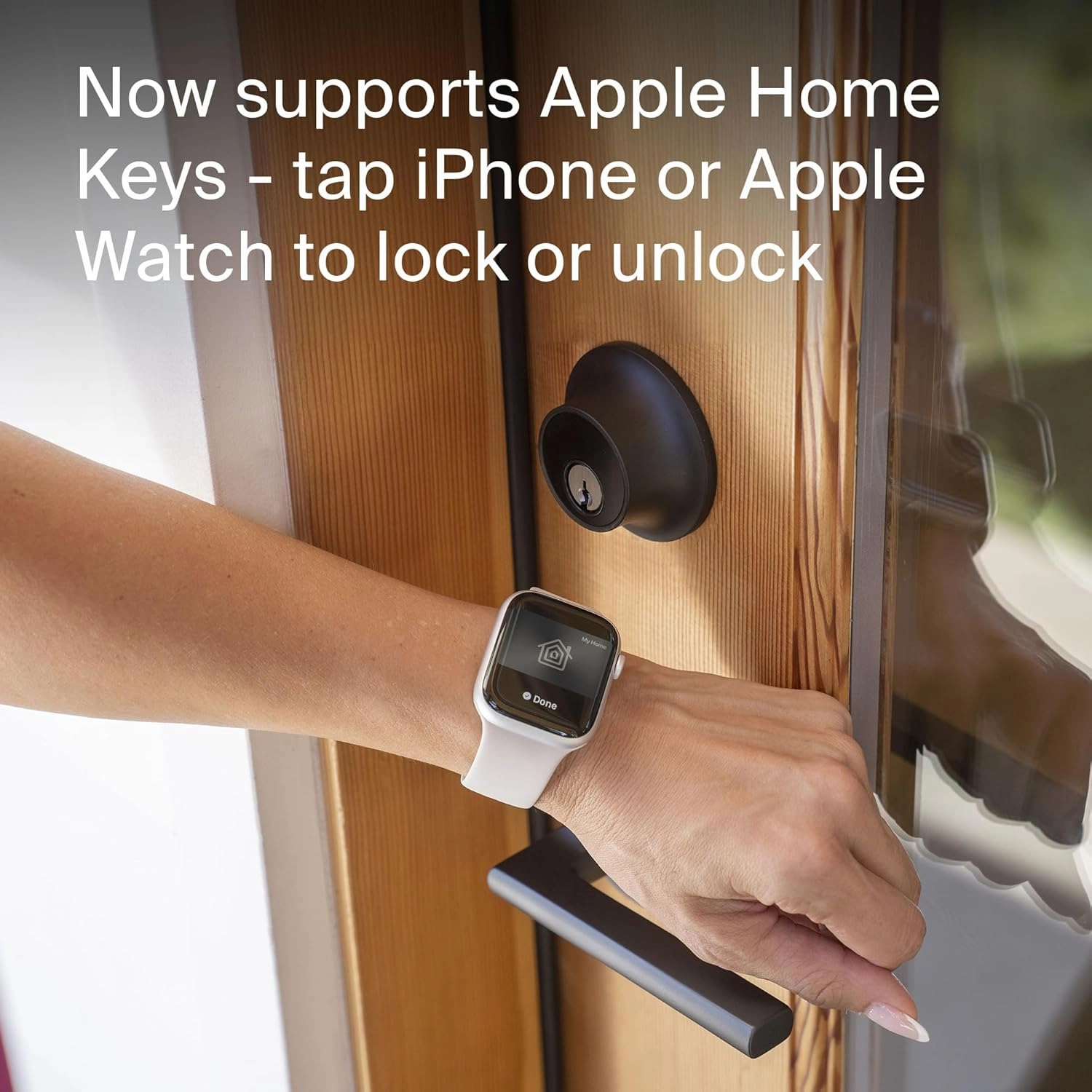 Level Lock  Deadbolt Smart Lock - World's Smallest Smart Lock Plus Apple Home Keys - Level App for iOS & Android - Works with Apple Home (Matte Black)