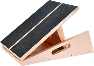 Liberty Imports Professional Wooden Slant Board, Adjustable Incline Calf Stretch Balance Board, Exercise Rehab Training Equipment