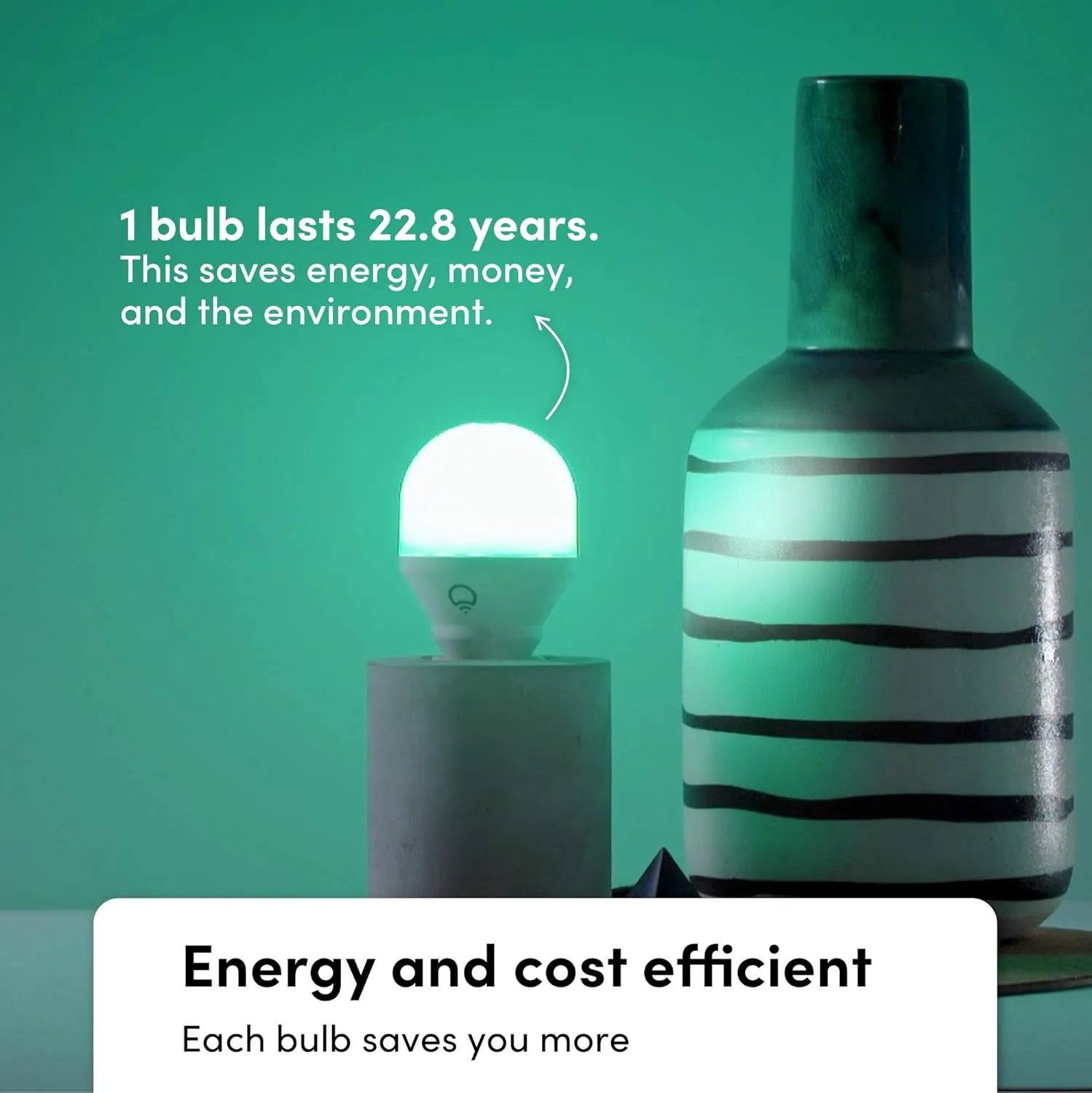 LIFX Color A19 800 lumens, Billions of Colors and Whites, Wi-Fi Smart LED Light Bulb, No Bridge Required, Works with Alexa, Hey Google, HomeKit and Siri (2-Pack)