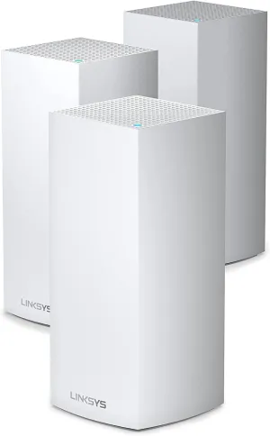Linksys Velop WiFi 6 Router Home WiFi Mesh System, Tri-Band, 8,100 Sq. ft Coverage, 120  Devices, Speeds up to (AX4200) 4.2Gbps - MX12600