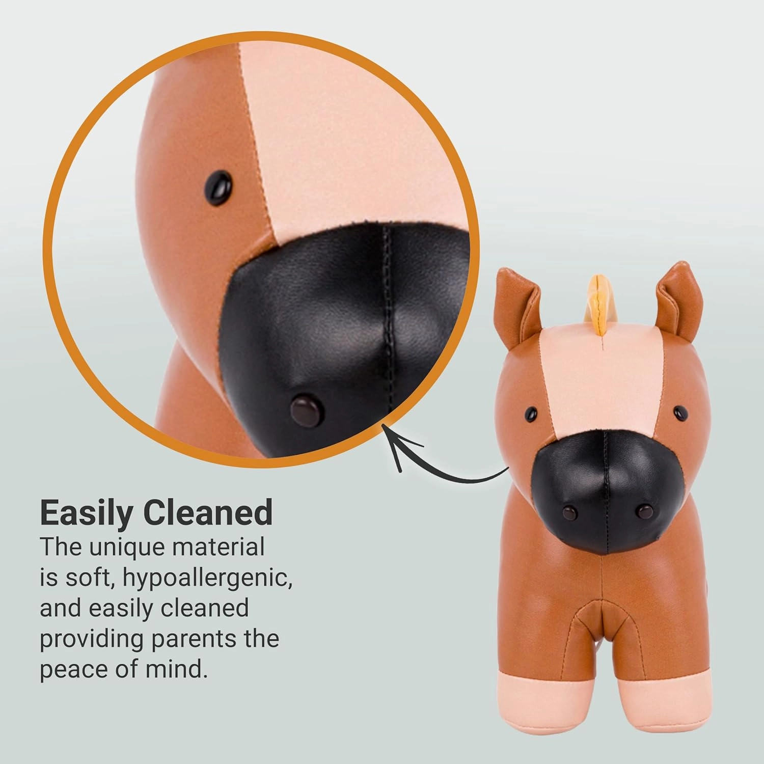 Little Big Friends Musical Friends | Pull String Cord Musical Toy for Baby | Special Stuffed Animal | Easy to Clean | Charles The Horse