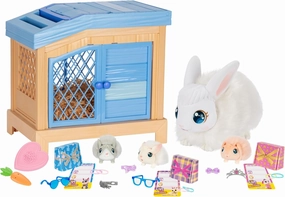 Little Live Pets Mama Surprise Bunny – Amazon Exclusive Interactive Hutch Playset with Mama Bunny, 3 Surprise Babies, 20  Sounds & Reactions, Accessories & Gift Boxes, Repeat Play, Ages 4 