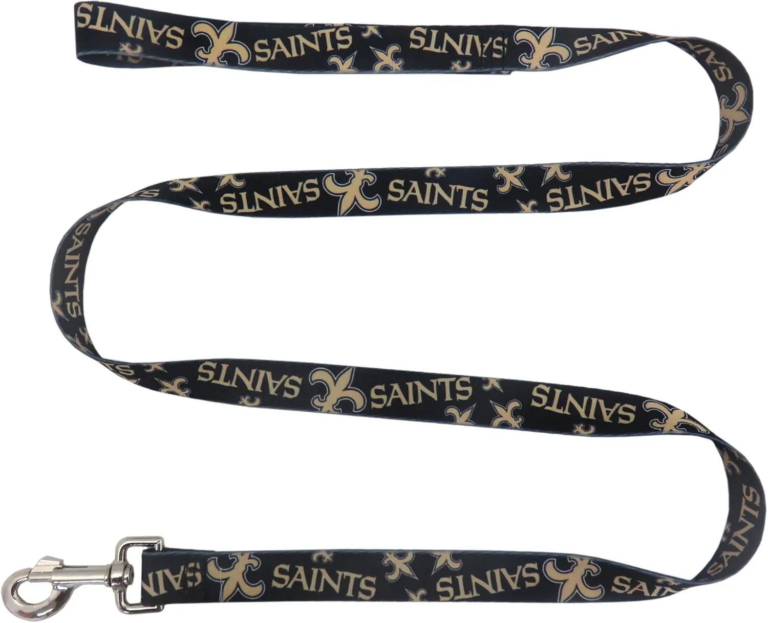 Littlearth NFL New Orleans Saints Pet Lead, Team Color, INCH