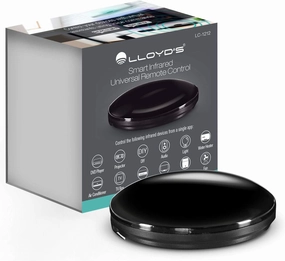 Lloyd's WiFi Smart IR Blaster Box Universal Remote Controller with Cable, Compatible with Alexa, for TVs, STB, DVDs, Air Conditioners, etc. for 2.4 GHz Networks, 38 kHz IR Devices