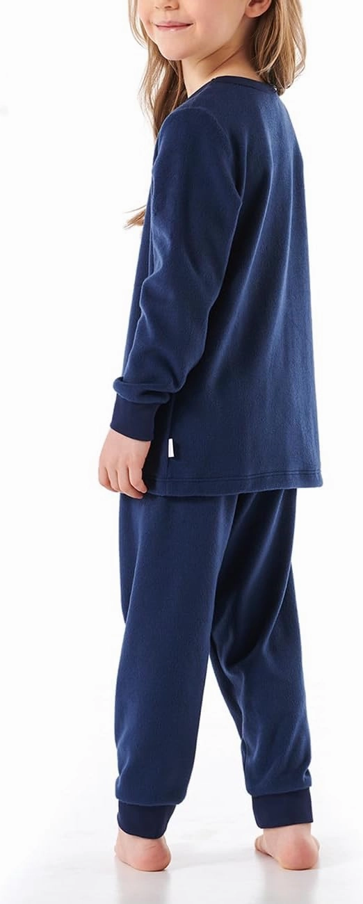 Long Pyjamas with Cuffs Plush Fleece Warm Soft Size 92/140 cm Girls Pyjamas Set