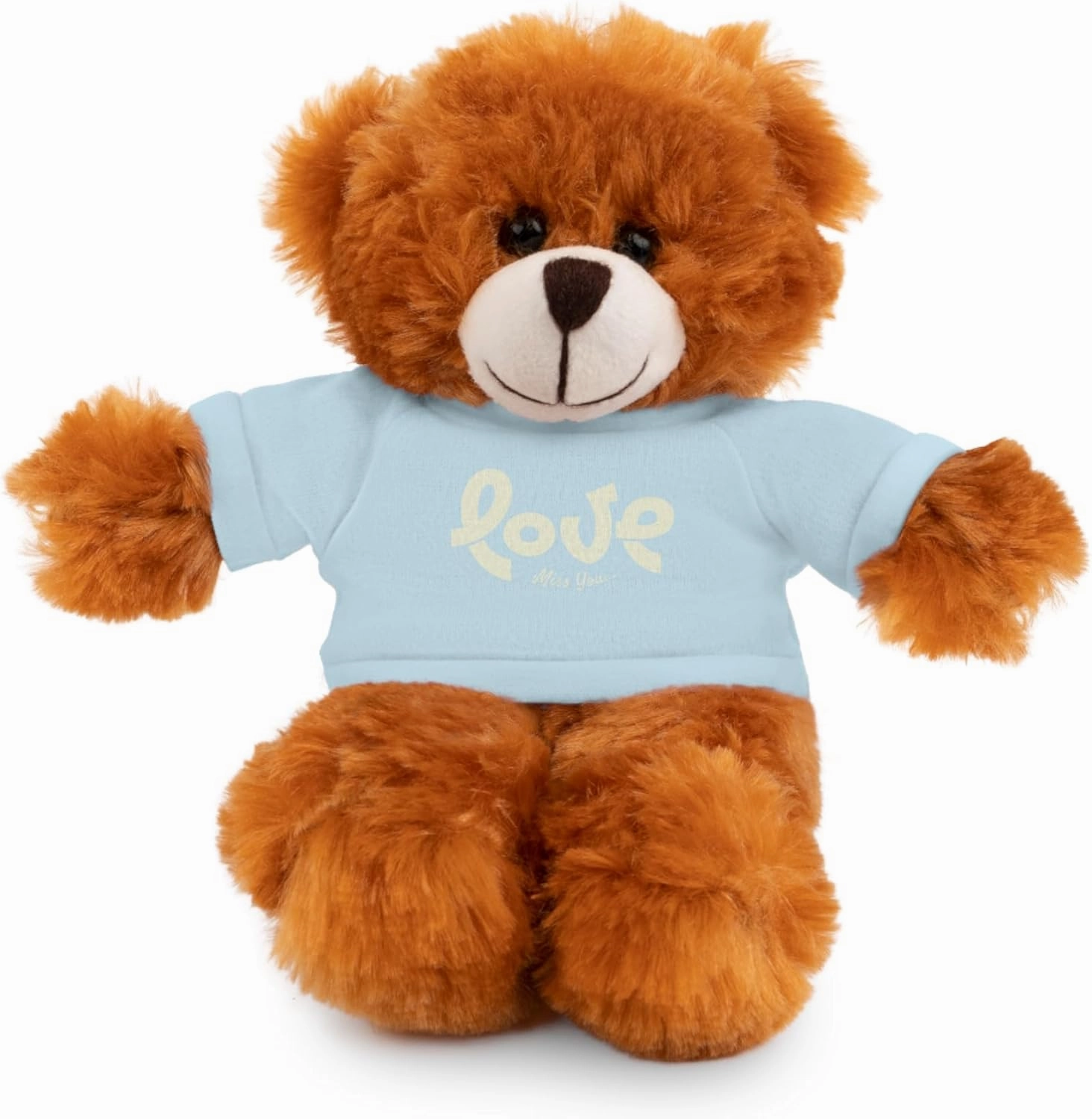 Love Bunny Plushies, Smile Every time Stuffed Animals Shirt, Suitable for Soft Valentine's Day Plush Bear Toy