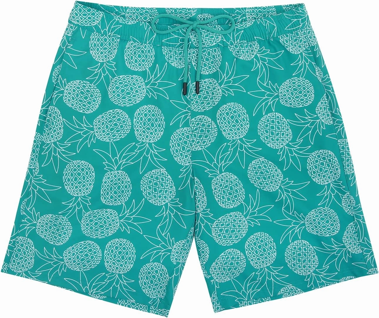 LRD Men's Swim Trunks with Compression Liner 9 Inch Inseam Quick Dry Board Short