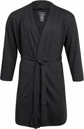 Lucky Brand Men’s Bathrobe – Warm Long Sleeve Knit Robe with Shawl Collar - Soft Cotton Blend Bath Robes for Men (Size: S-XL)