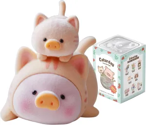 Lulu The Piggy Cat ur Day Caturday Series 1PC Cute Pig Blind Box Figures Collectible Toys Birthday Gift