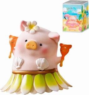 Lulu The Piggy Beach Party Series 8PCs Cute Pig Blind Box Figures Collectible Toys Kawaii Birthday Gifts Home Decorations