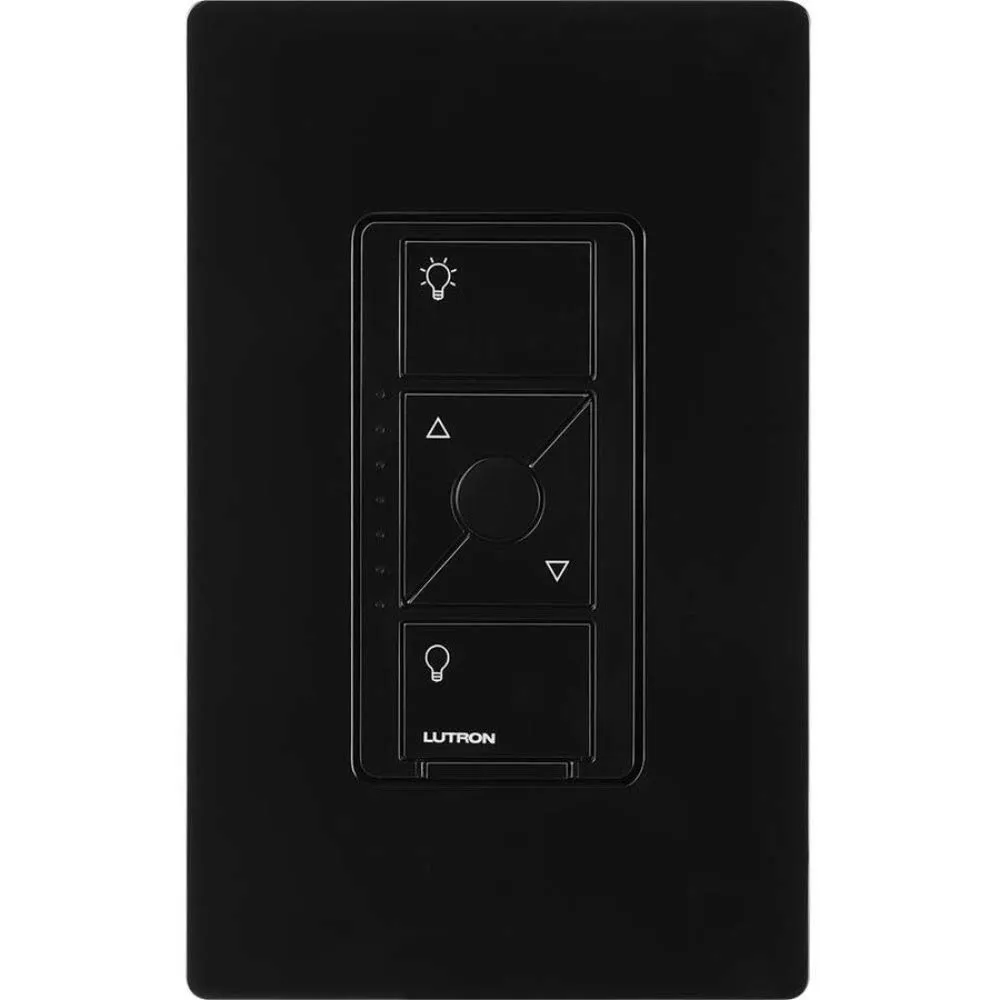 Lutron Caseta Original Smart Dimmer Switch ELV  (Lutron Hub Required), 250W LED, Single-Pole/3-Way, Neutral Required, PD-5NE-BL, Black