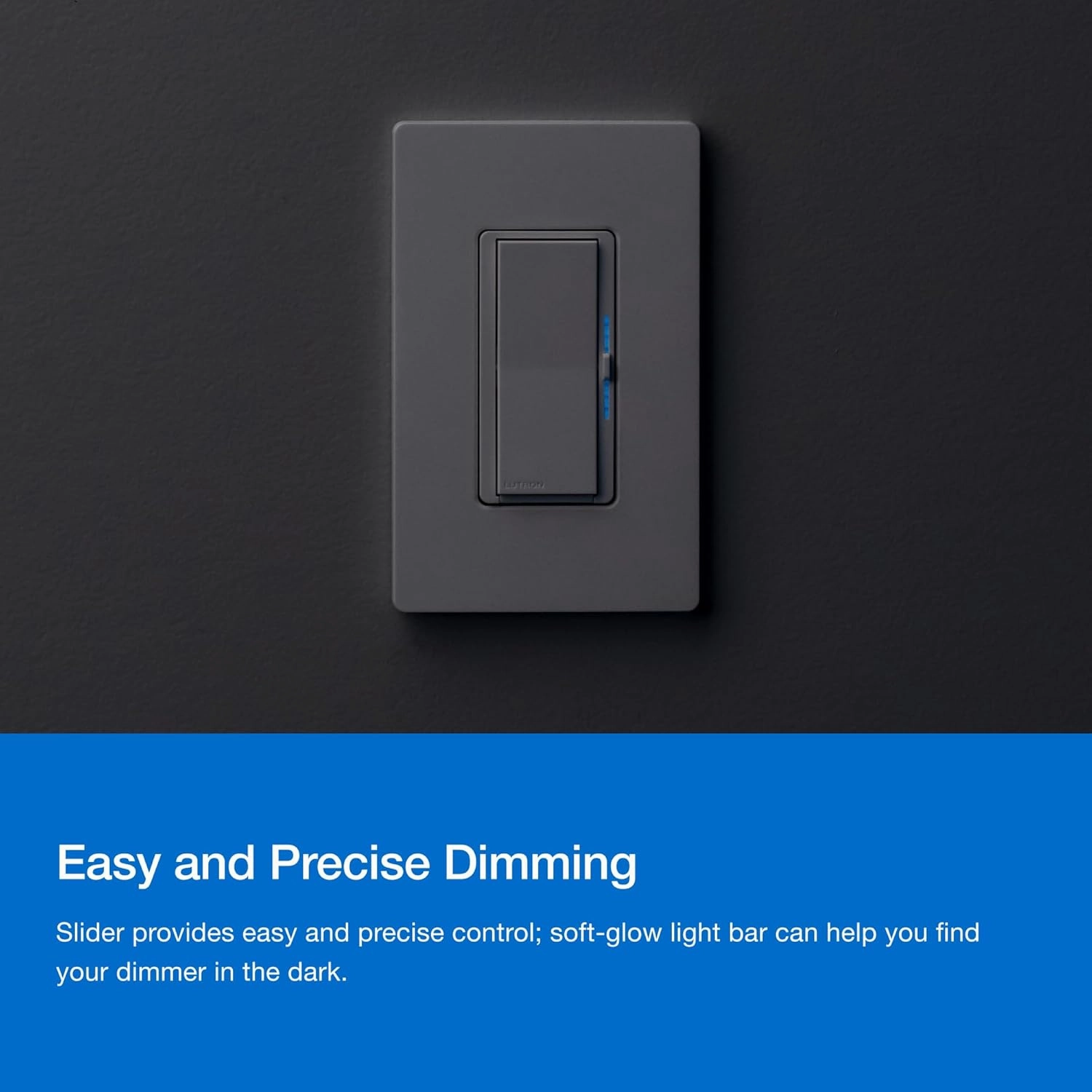 Lutron Diva Smart Dimmer Switch ELV  for Caseta Systems, Works w/Alexa, Apple Homekit, Google Home (Hub Required), 250-Watt LED, Neutral Required, DVRF-5NE-BR, Brown