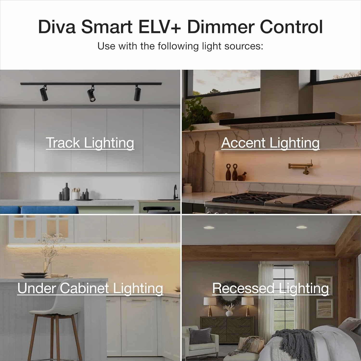 Lutron Diva Smart Dimmer Switch ELV  for Caseta Systems, Works w/Alexa, Apple Homekit, Google Home (Hub Required), 250-Watt LED, Neutral Required, DVRF-5NE-BR, Brown