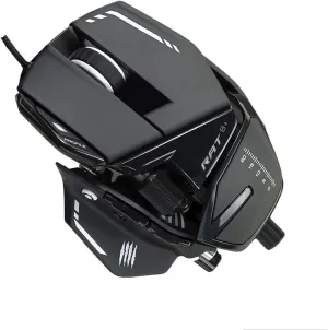 Mad Catz R.A.T. 8  Adjustable Wired Gaming Mouse - 16000 DPI - 11 Programmable Buttons - 4 User Profiles Stored Directly - Customize RGB LED - Additional Palm Rests and Pinky Supports - Black