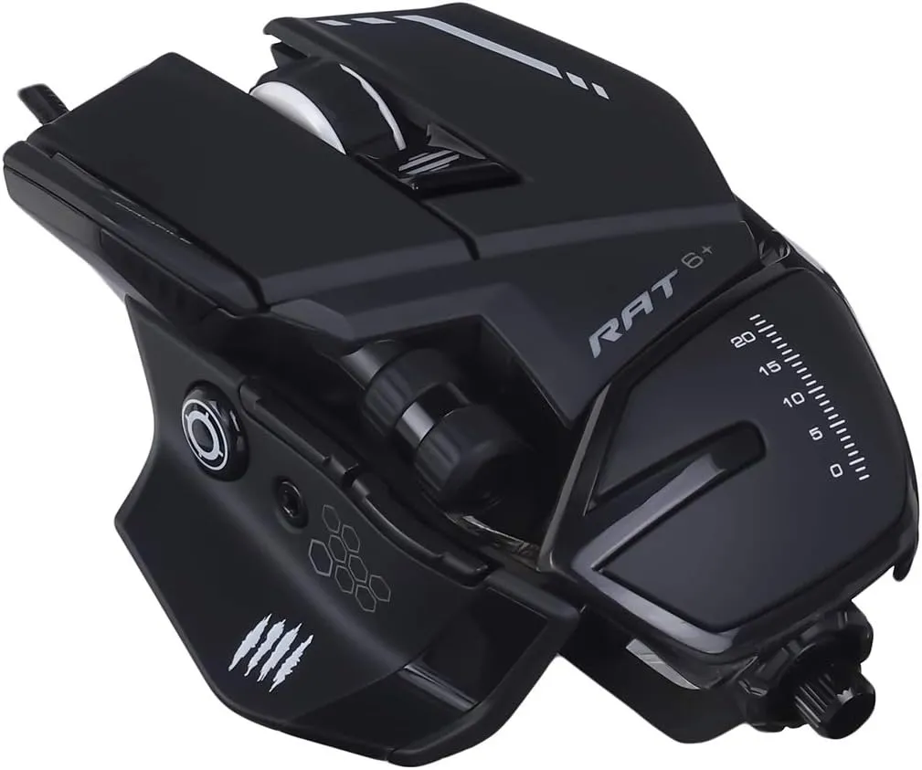 Mad Catz The Authentic R.A.T. 6  Optical Gaming Mouse, Black