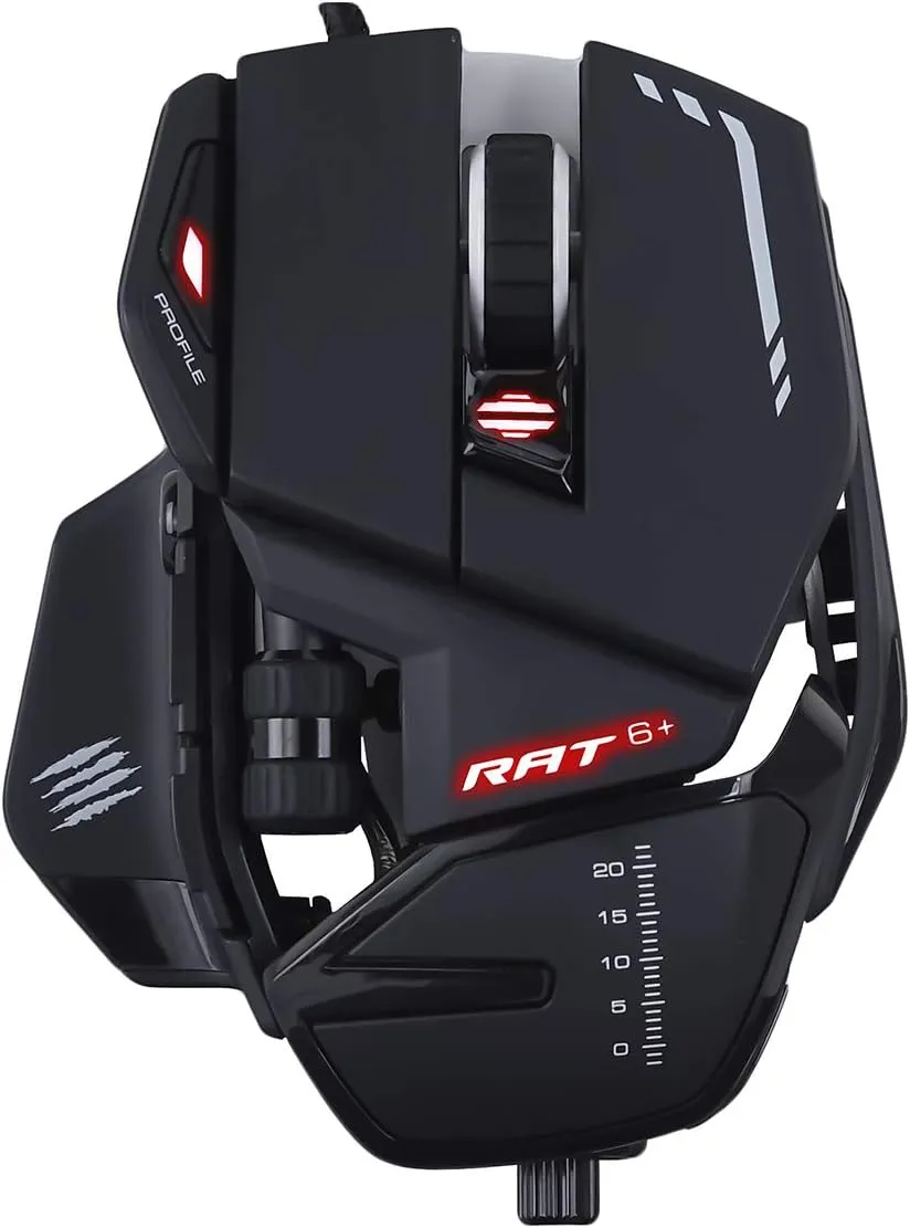 Mad Catz The Authentic R.A.T. 6  Optical Gaming Mouse, Black