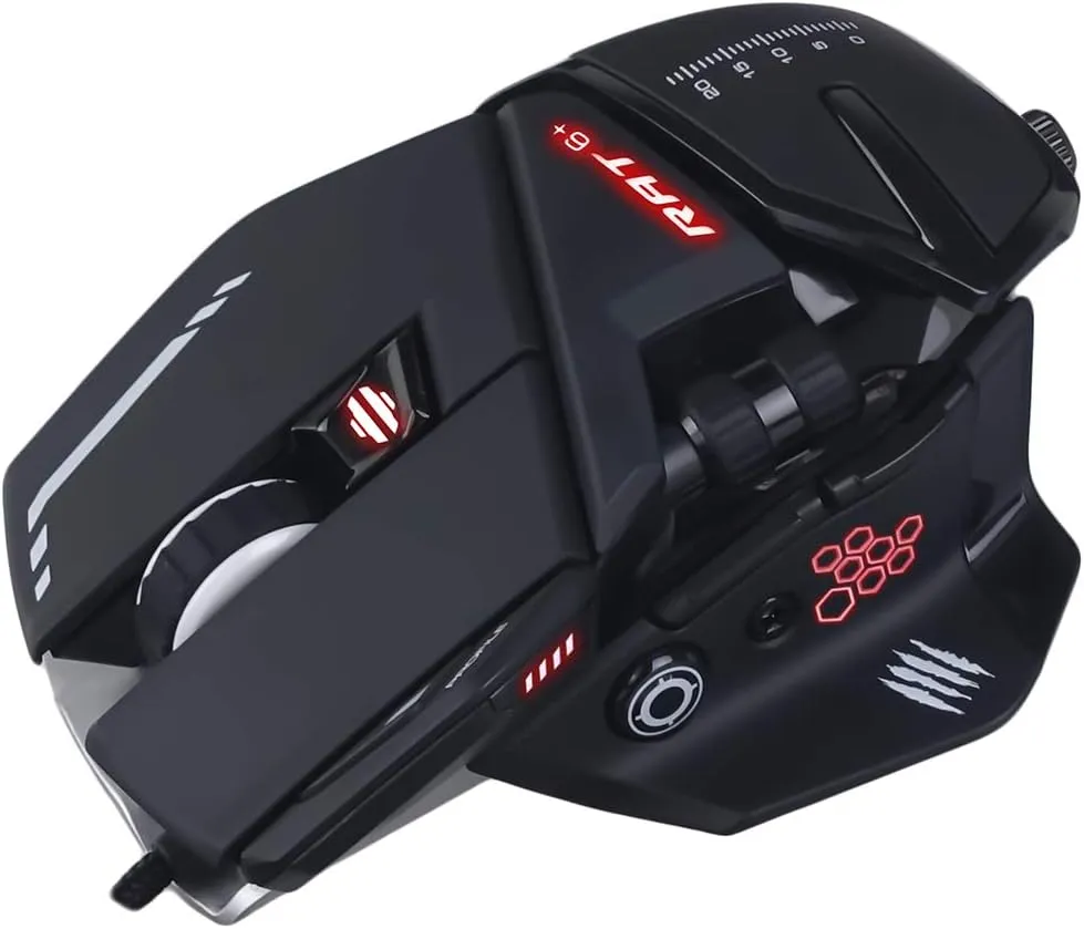Mad Catz The Authentic R.A.T. 6  Optical Gaming Mouse, Black