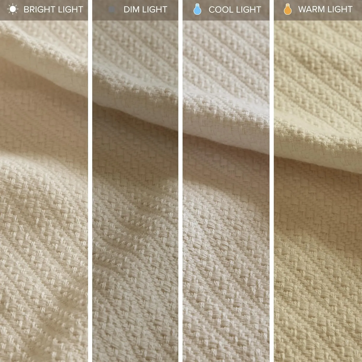 Madison Park Liquid Cotton Luxury Blanket Premium Soft Cozy 100% Ring Spun Cotton For Bed , Couch or Sofa, King, Linen