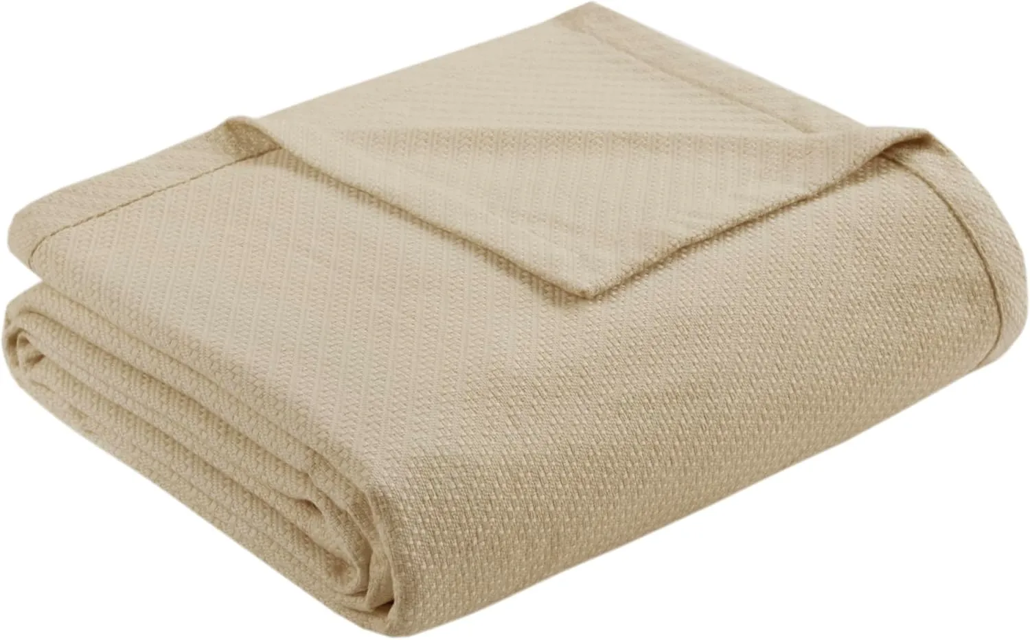 Madison Park Liquid Cotton Luxury Blanket Premium Soft Cozy 100% Ring Spun Cotton For Bed , Couch or Sofa, King, Linen