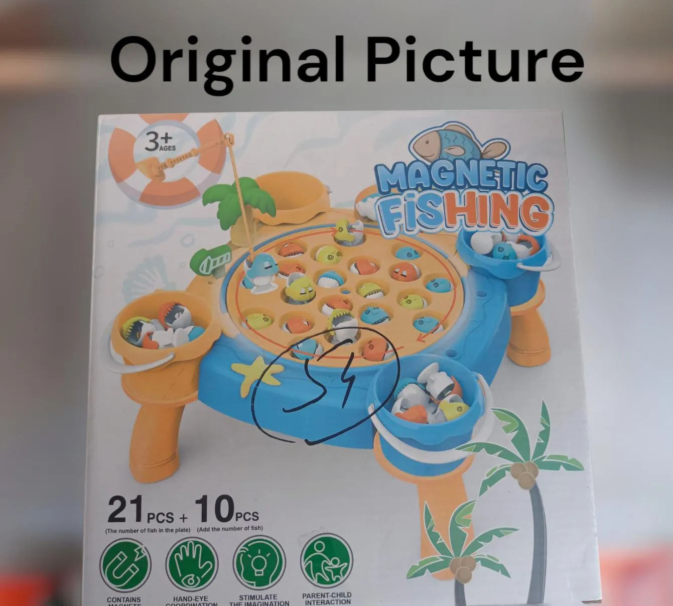 Magnetic Fishing Game Toy Set for Kids