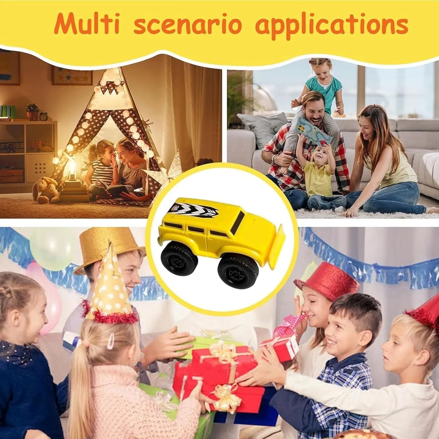Magnetic Wall Climbing Toy Car, Anti-Gravity Cars That Drive on Walls and Ceiling, Magnetic Levitation Inertia Climbing Wall Toy Car(Red Yellow)