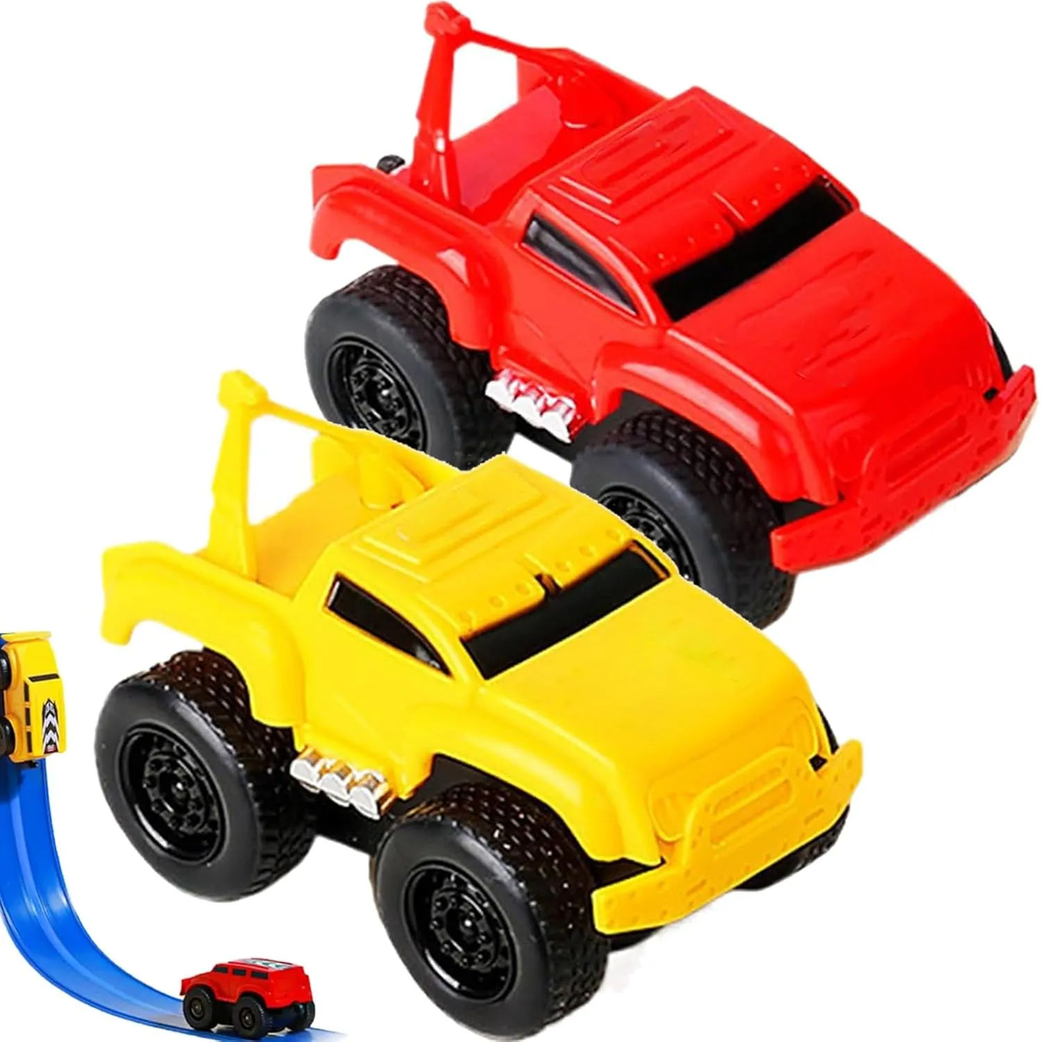 Magnetic Wall Climbing Toy Car, Anti-Gravity Cars That Drive on Walls and Ceiling, Magnetic Levitation Inertia Climbing Wall Toy Car(Red Yellow)