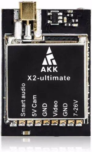 Manlos AKK X2-ultimate 25mW/200mW/600mW/1200mW 5.8GHz 37CH FPV Transmitter with Smart AudioForRC FPV Racing Drone RC Quadcopter - (Color: X2-ultimate RP SMA, CN)