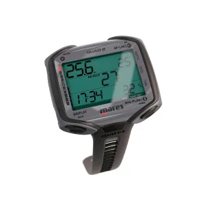 Mares Quad 2 Smart Wrist Underwater Scuba Dive Computer | Depth, Decompression, Time Display, Black