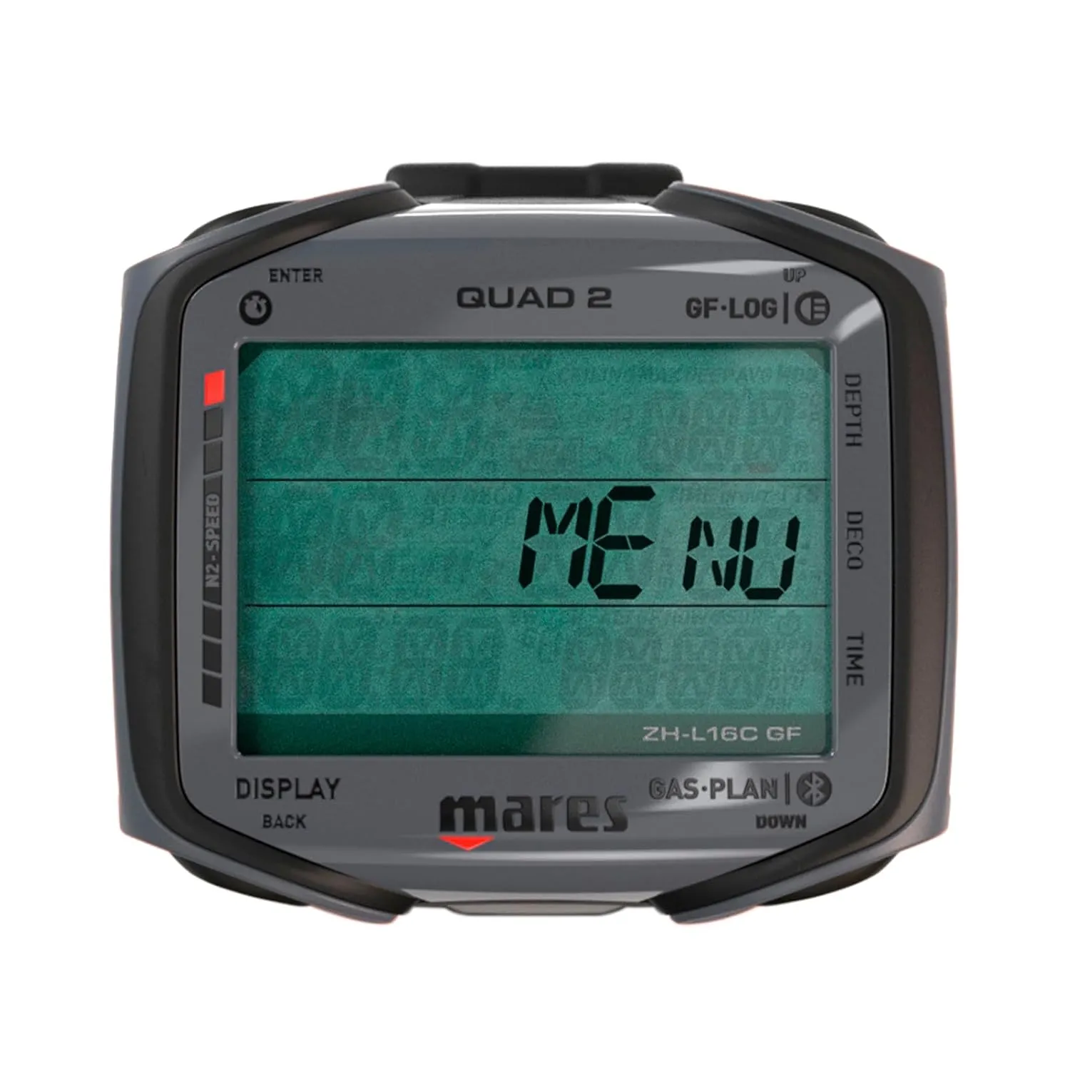 Mares Quad 2 Smart Wrist Underwater Scuba Dive Computer | Depth, Decompression, Time Display, Black