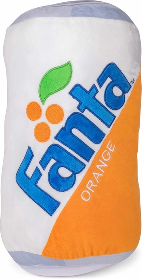 Mark Feldstein & Associates Fanta Can Classic Orange 14 x 8 Polyester Fabric Soft Plush Throw Pillow