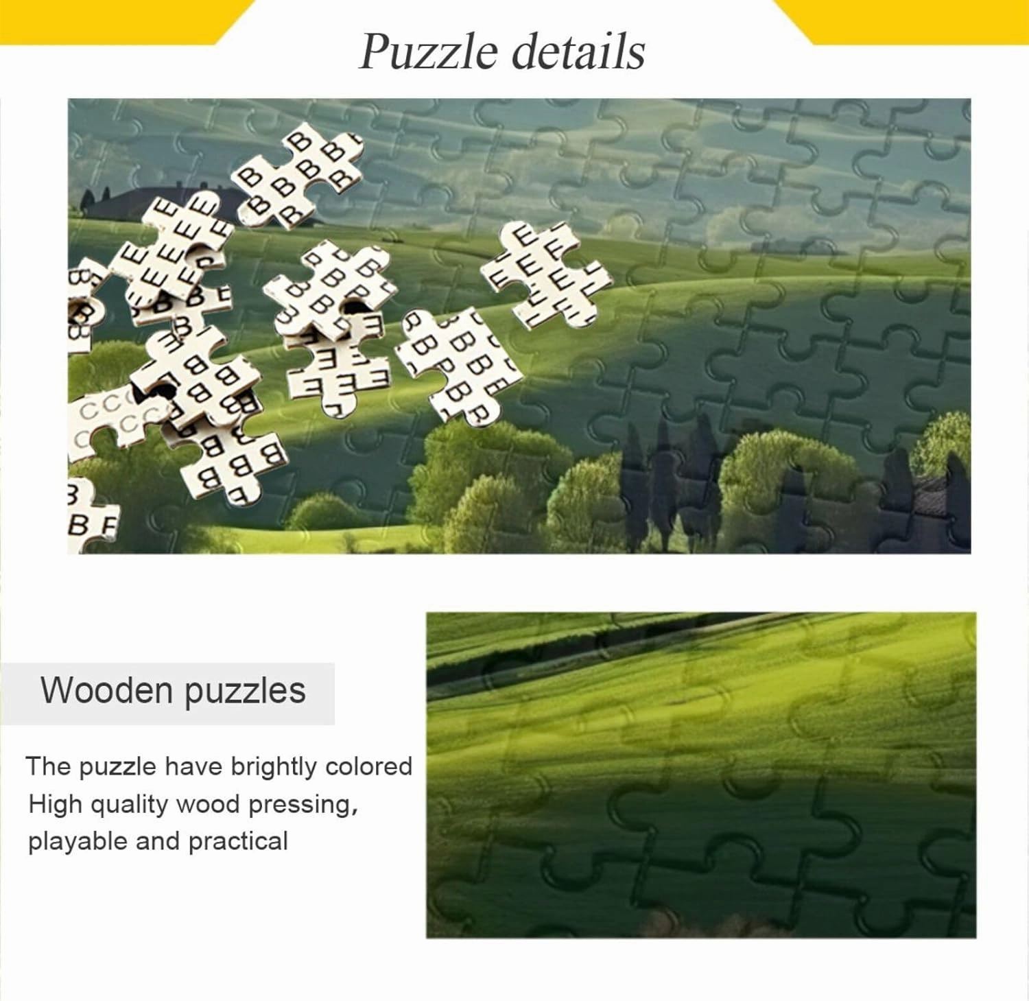 Meadow Grassland Jigsaw Puzzle for Adults Teenagers, 1000PCS Entertainment Puzzles Large Challenging Game Gift
