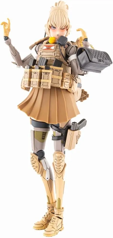 Mecha Girl Figure Original Painting Figure Robot Girl Super Action Statue Articulated Figures with Accessories, Face Changeable, Joint Movable, Parts Removable 15cm