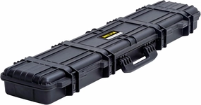 MEIJIA Portable Waterproof All Weather Hard Rifle Case,Soft Handle Grip,Customizable Fit Foam Inserted,without wheels,Black