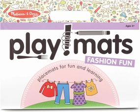 Melissa & Doug Playmats - Fashion Fun , White