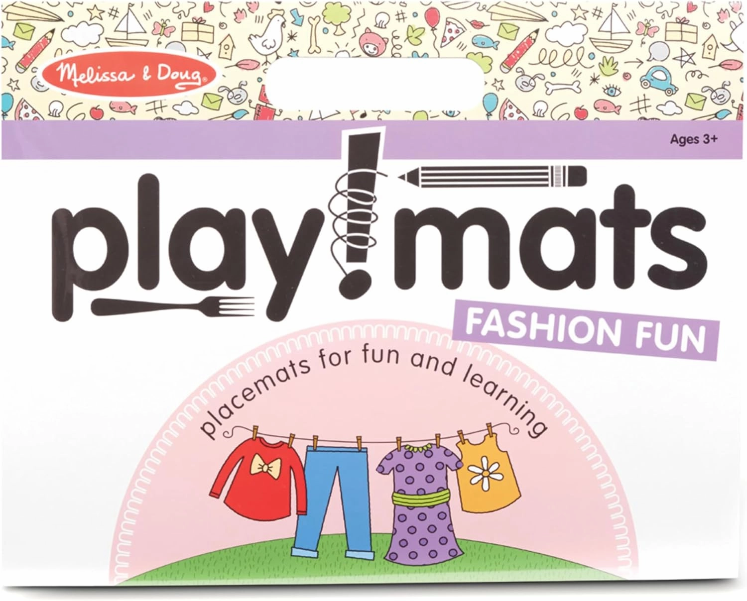 Melissa & Doug Playmats - Fashion Fun , White