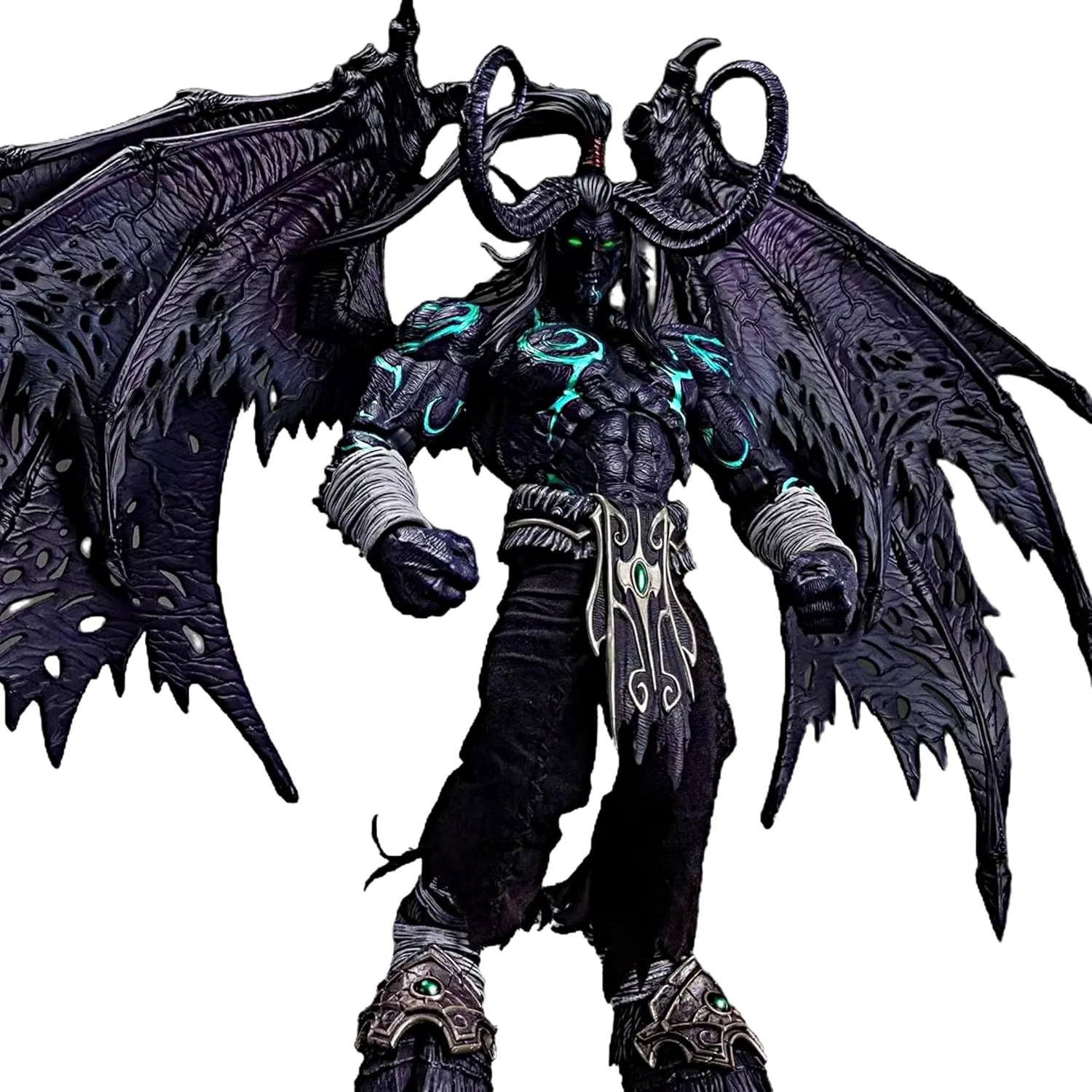 MEMORYTOYS 1/12 Illidan The Demon Hunter - Limited Black Corrupted Edition, Highly Detailed Articulated Collectible Figure for Adult Gamers & Fans-Action Figures