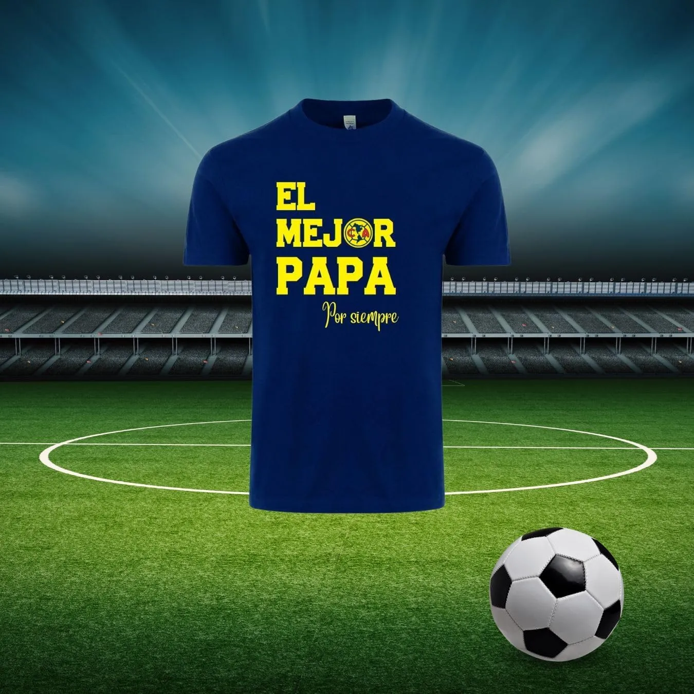 Men's Cl-ub America El Mejor Papá Por Siempre T-Shirt