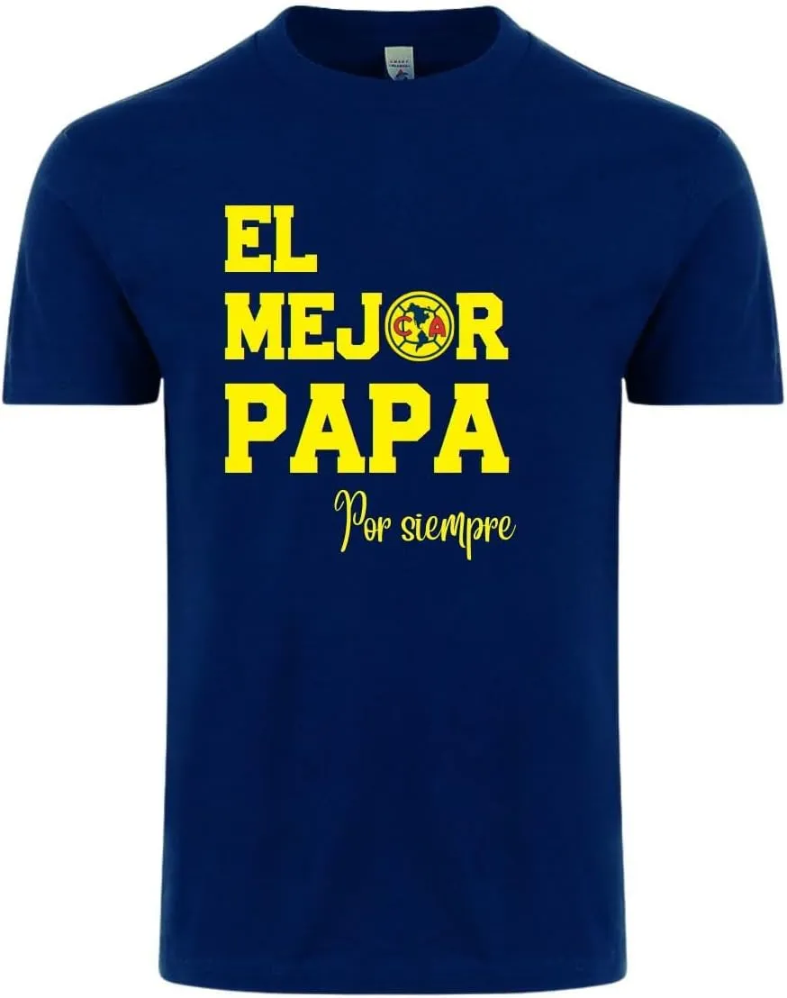 Men's Cl-ub America El Mejor Papá Por Siempre T-Shirt