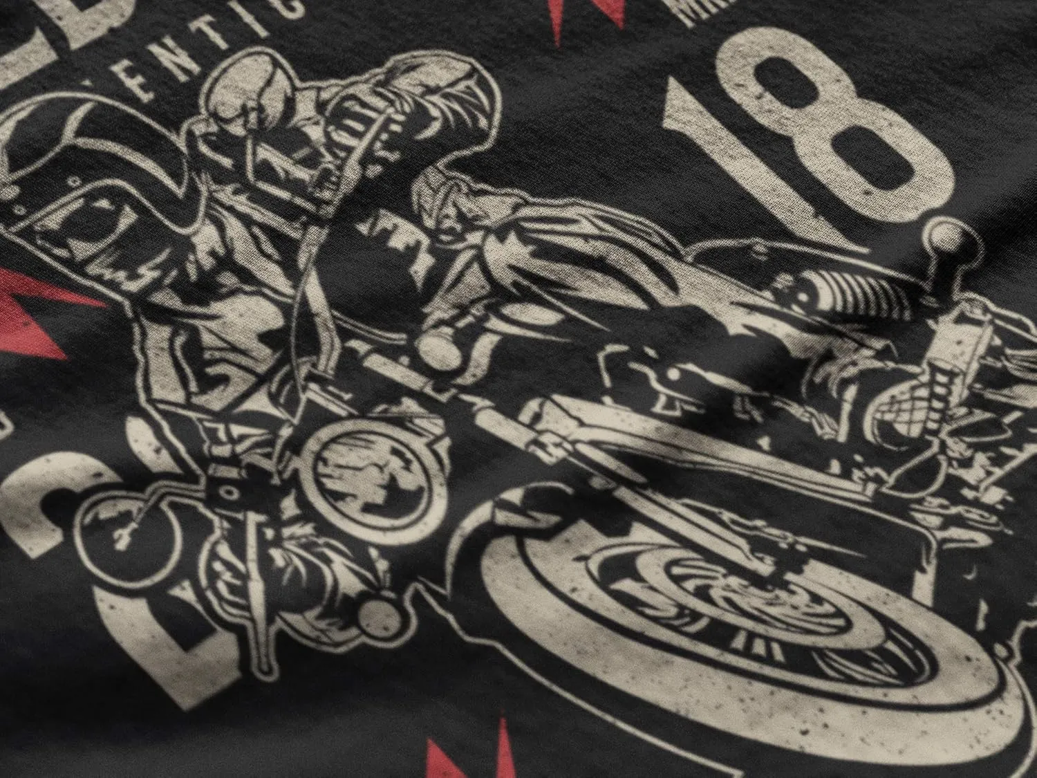 Men's Graphic T-Shirt Speed Rebel - Dirty Garage Motorcycle 2018 6th Birthday Anniversary 6 Year Old Gift 2018