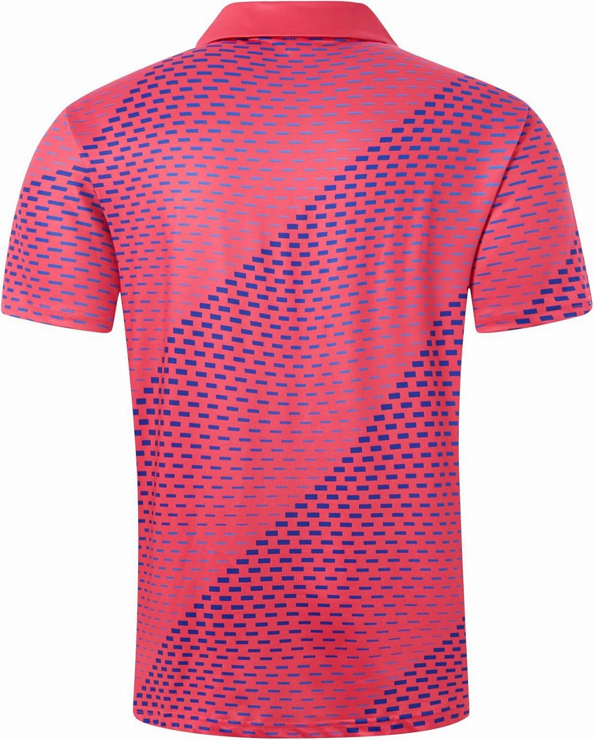 Mens Golf Shirts Short Sleeve Dry Fit Athletic Moisture Wicking Golf Polo Performance Printed Collared Polos